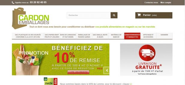 boutique e-commerce cardon emballages